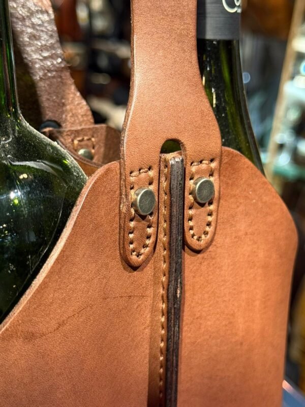 Leather Wine Bottle Carrier