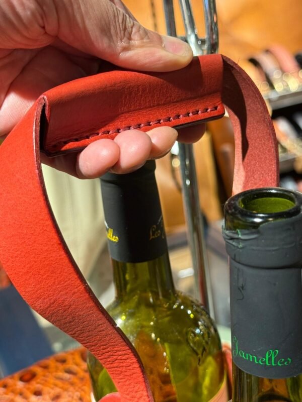 Leather Wine Bottle Carrier