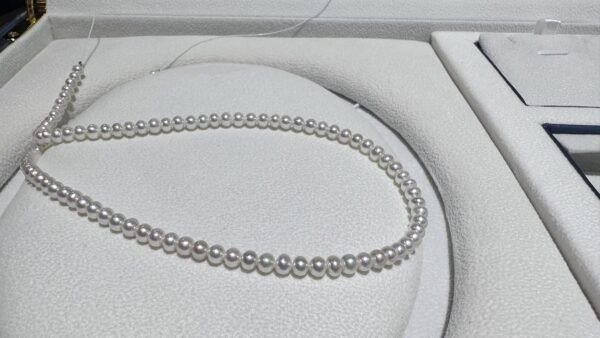 3.0-4.0mm Pearl Beaded Strand Necklace