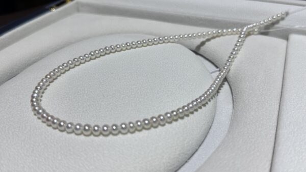 3.0-4.0mm Pearl Beaded Strand Necklace