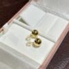 18K Yellow Gold 10mm Ball Stud Earring