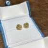 18K Yellow Gold Knot Knotted Earring,Knot Stud Earring