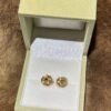 18K Yellow Gold Knot Knotted Earring,Knot Stud Earring