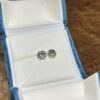 18K White Gold Knot Knotted Earring,Knot Stud Earring