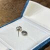 18K White Gold Knot Knotted Earring,Knot Stud Earring