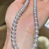 7.0-7.5mm Japanese Akoya Pearl Strand Necklace,Pearl Beaded Strand Necklace