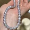 7.0-7.5mm Japanese Akoya Pearl Strand Necklace,Pearl Beaded Strand Necklace
