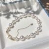 IMG_4689 18K Yellow Gold Akoya Pearl Bracelet,Hand Crafted Pearl Bracelet