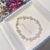 IMG_4693 18K Yellow Gold Akoya Pearl Bracelet,Hand Crafted Pearl Bracelet