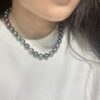 11-13mm Tahitian Pearl Strand Necklace,South Sea Pearl Beaded Strand Necklace