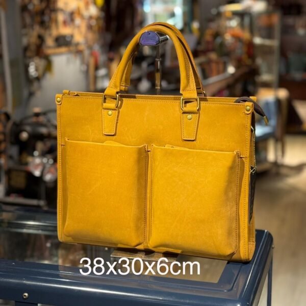 Men's Briefcase,Genuine Cowhide Leather