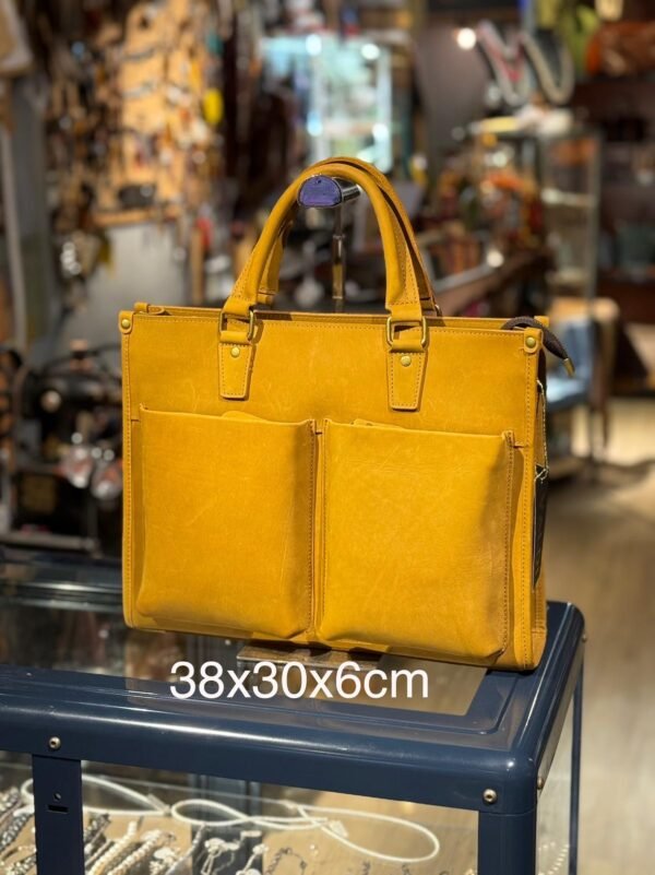 Men's Briefcase,Genuine Cowhide Leather