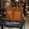 Men's Briefcase,Genuine Cowhide Leather