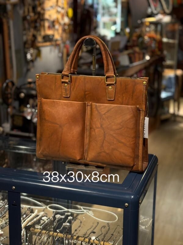 Men's Briefcase,Genuine Cowhide Leather