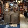 Men's Briefcase,Genuine Cowhide Leather