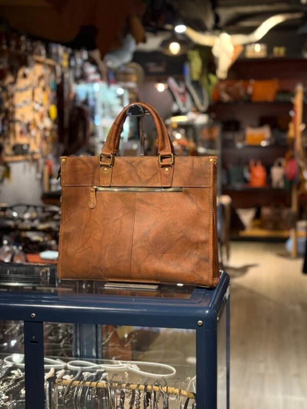 Men's Briefcase,Genuine Cowhide Leather