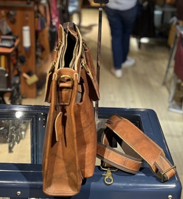 Men's Briefcase,Genuine Cowhide Leather