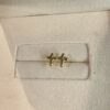 IMG_1593 2 18K Yellow Gold Cross Stud Earrings, Delicate Design,Made in Japan