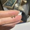 IMG_1598 2 18K Yellow Gold Cross Stud Earrings, Delicate Design,Made in Japan