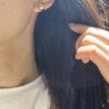 18K Yellow Gold Ball Stud Earring,Round Shape,Solid Gold Ball Studs