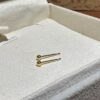 18K Yellow Gold Ball Stud Earring,Round Shape,Solid Gold Ball Studs