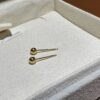 18K Yellow Gold Ball Stud Earring,Round Shape,Solid Gold Ball Studs