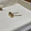 18K Yellow Gold Ball Stud Earring,Round Shape,Solid Gold Ball Studs